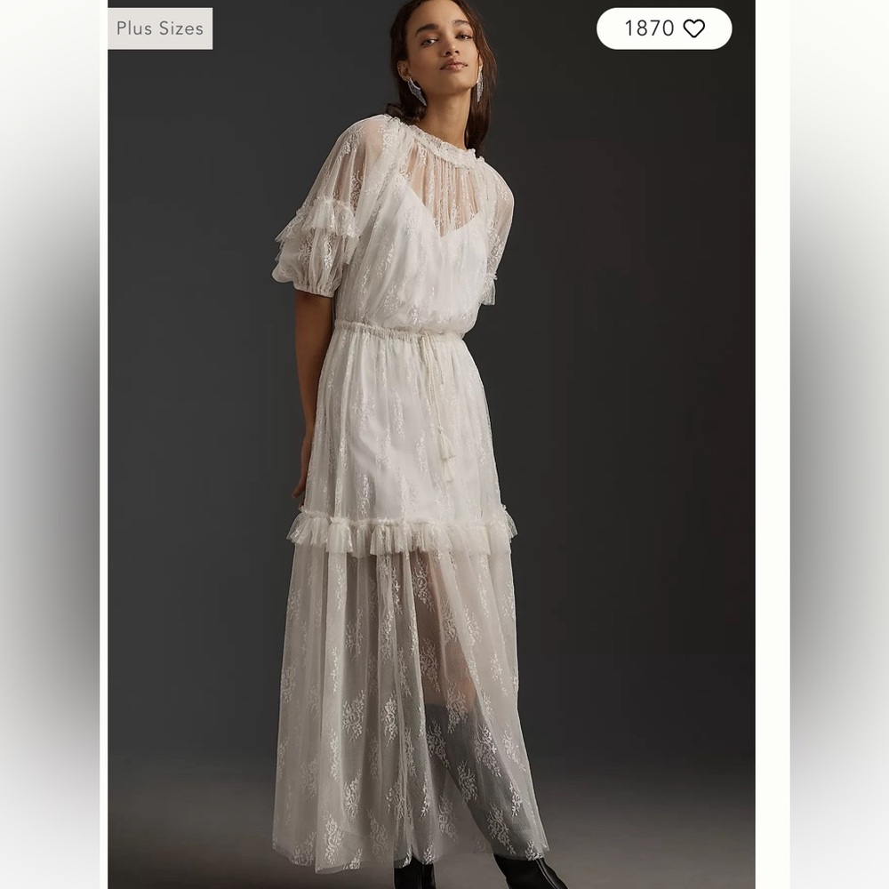 Anthropologie let me be lace dress